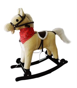 Лошадка-качалка Amarobaby West  Бежевая