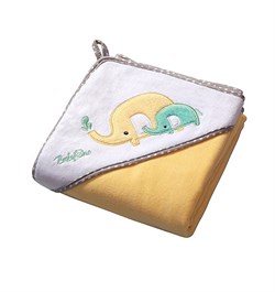 Полотенце велюровое 76х76 BabyOno  Желтое