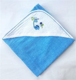 Махровое полотенце для малышей Uviton  Синее