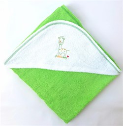 Махровое полотенце для малышей Uviton Зеленое Махровое полотенце для малышей Uviton Зеленое