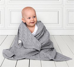 Детский вязаный плед Amarobaby Pure Love Косичка 