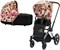 Cybex Priam III на раме Chrome with Brown Spring Blossom Light